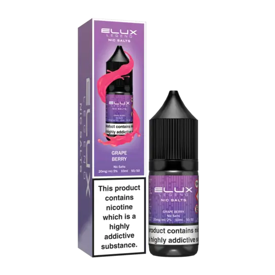 Grape Berry Elux Legend 10ml Nic Salt | Retail & Wholesale