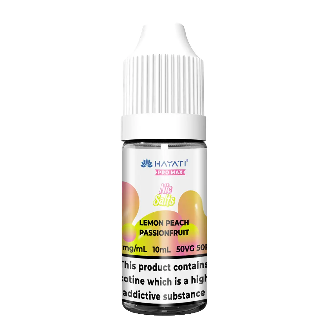 Lemon Peach Passion Fruit Hayati Pro Max 10ml Nic Salt E-Liquid