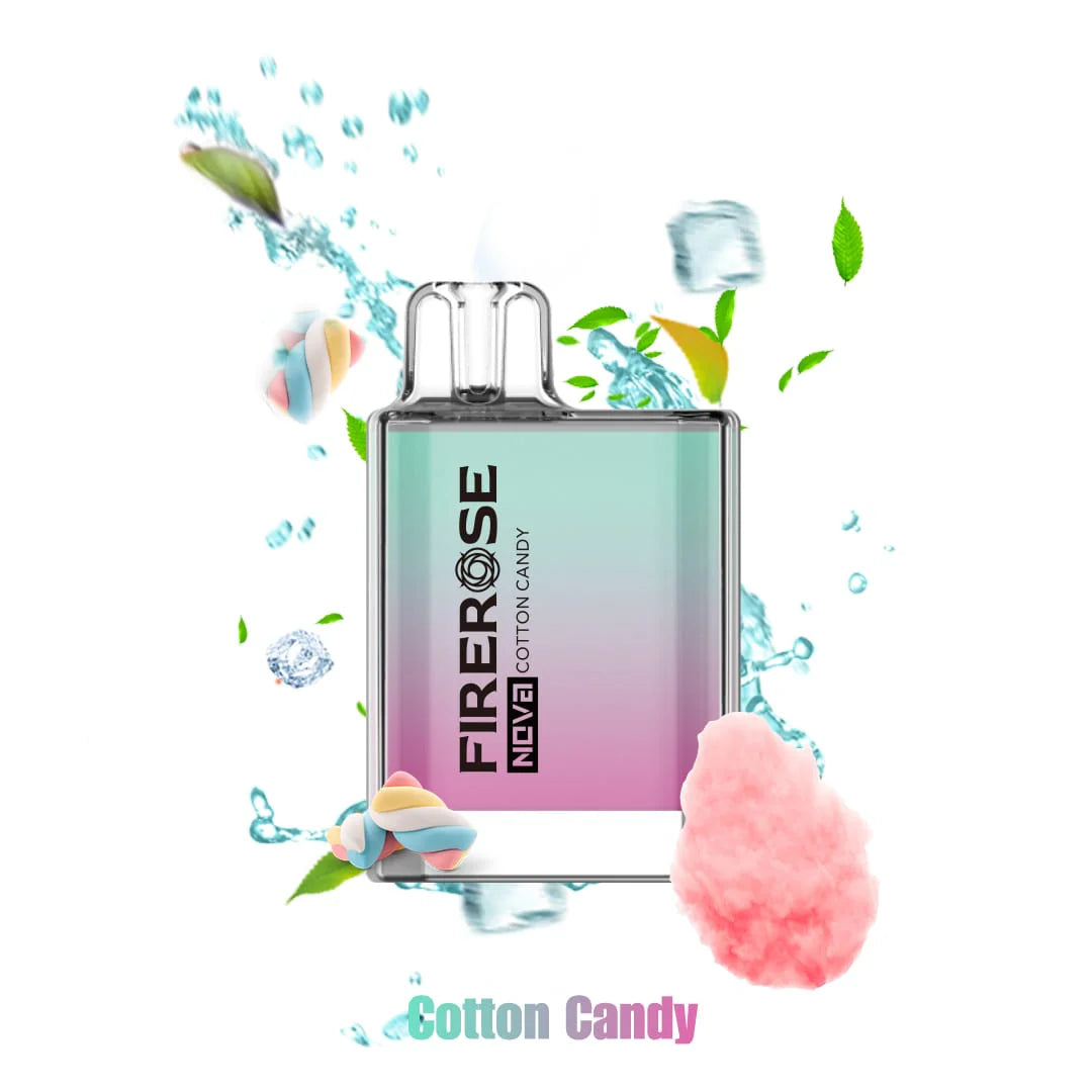 Cotton Candy Elux Firerose Nova 600 Puffs Disposable Vape