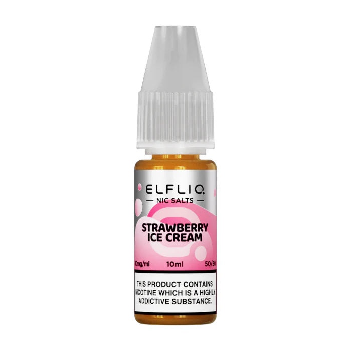 Strawberry Ice Cream Elfliq 10ml Nic Salt | 5 for £10