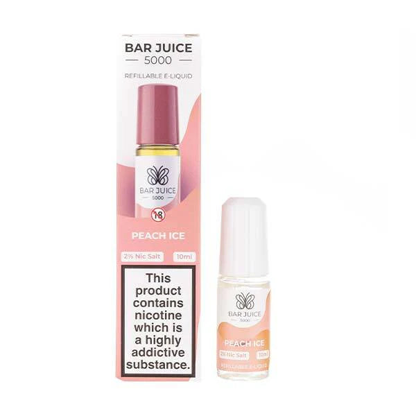 Peach Ice Bar Juice 5000 Nic Salt E-Liquid | 4 for £10