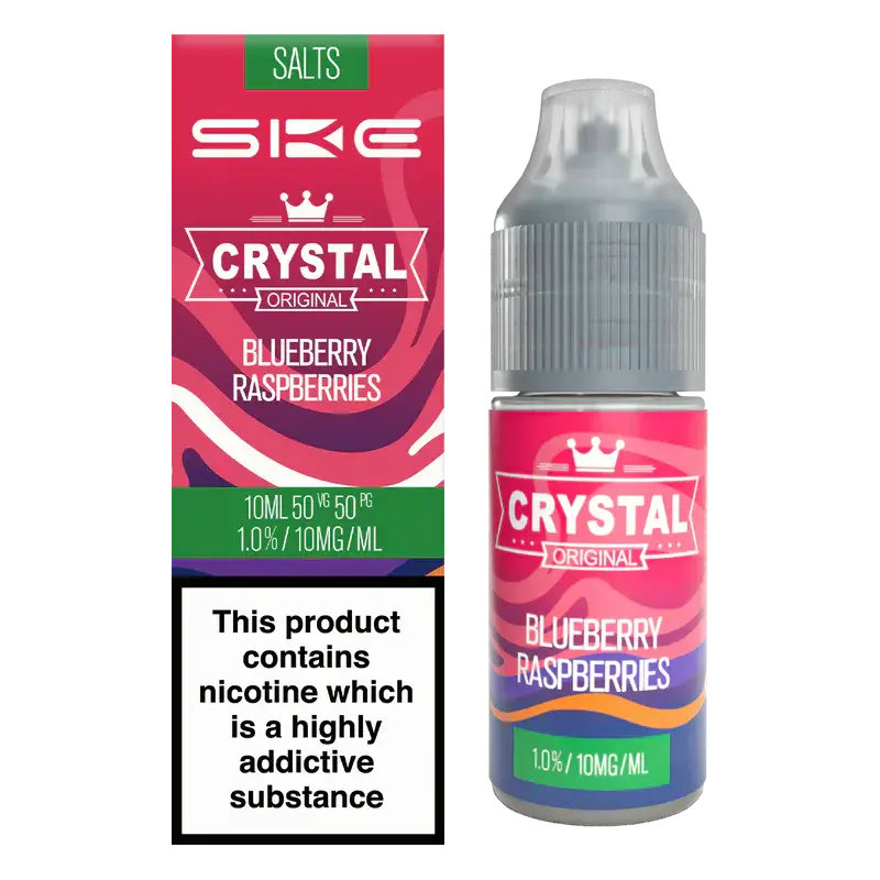 Blueberry Raspberries Ske Crystal 10ml Nic Salts E-liquid | 3 For £9