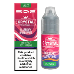 Blueberry Raspberries Ske Crystal 10ml Nic Salts E-liquid | 3 For £9