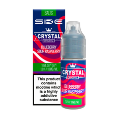 Blueberry Sour Raspberry Ske Crystal 10ml Nic Salts E-liquid | 3 For £9