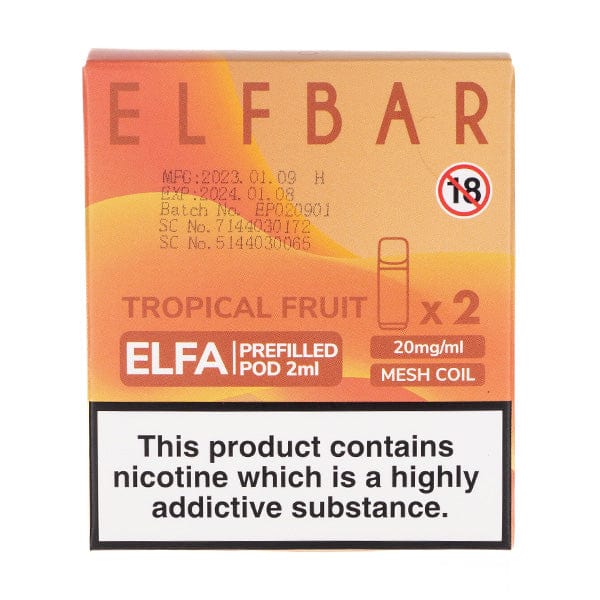 Tropical Fruit Elfa Refillable Pods By Elf Bar