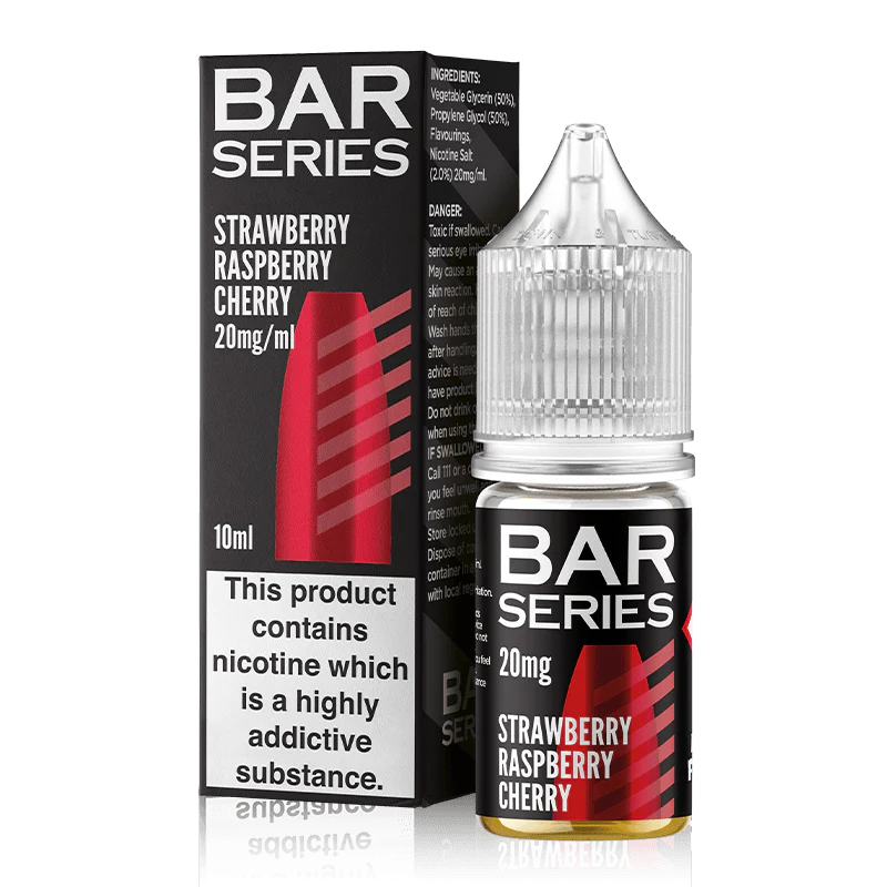 Strawberry Raspberry Cherry Bar Series 10ml Nic Salt | Retail and Wholesale