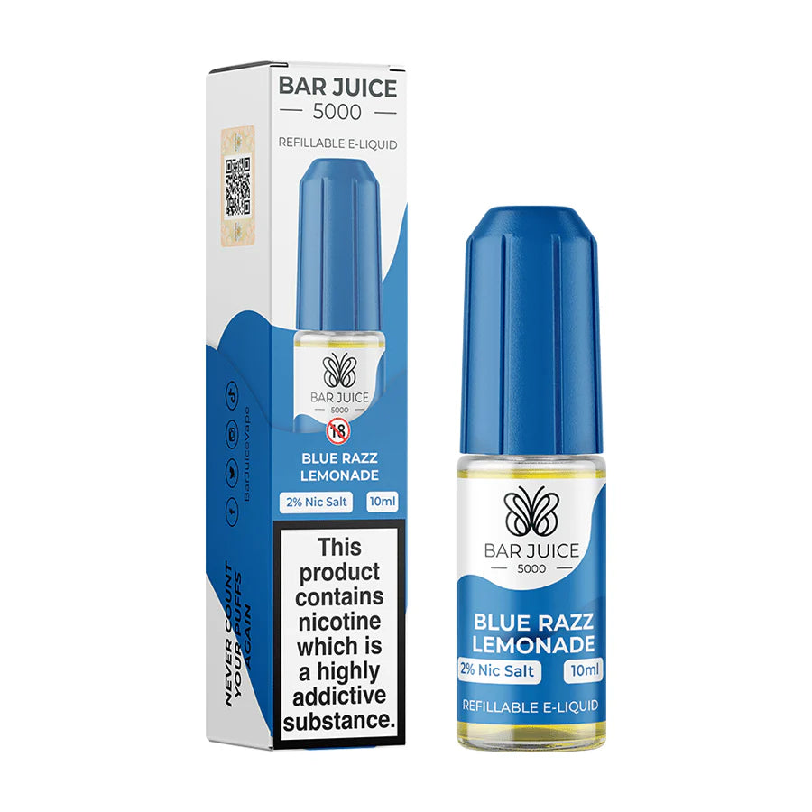 Blue Razz Lemonade Bar Juice 5000 Nic Salt E-Liquid | 4 for £10