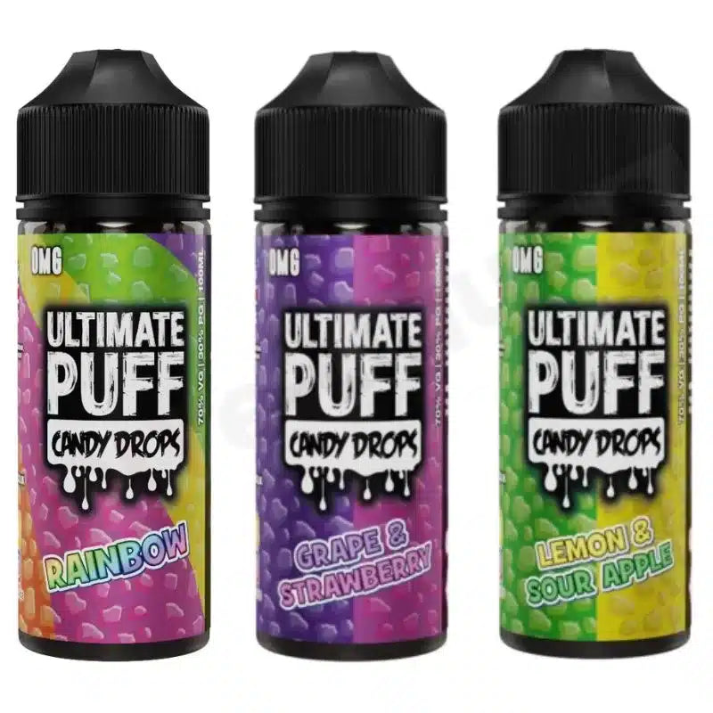 Ultimate Puff Candy Drops Range Shortfill 100ml E-Liquid