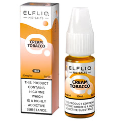 Cream Tobacco Elfliq 10ml Nic Salt | 5 for £10