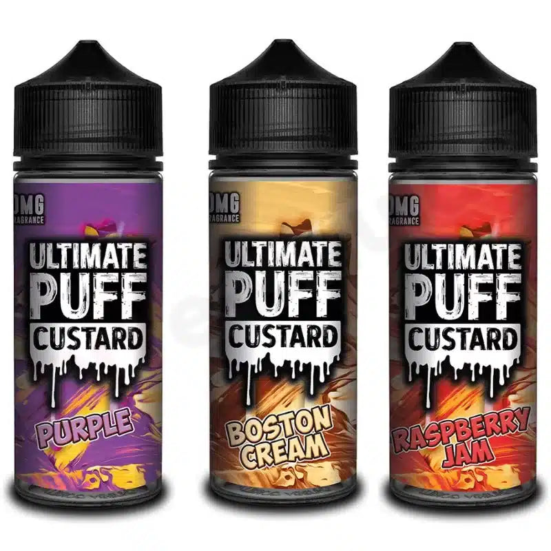 Ultimate Puff Custard Range Shortfill 100ml E-Liquid