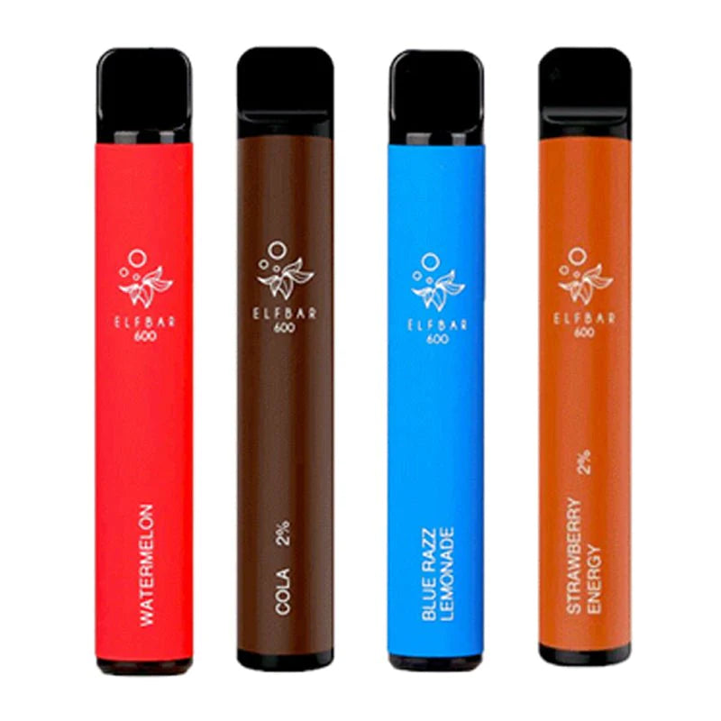 Pack Of 5 Elf Bar 600 Puff Disposable Device