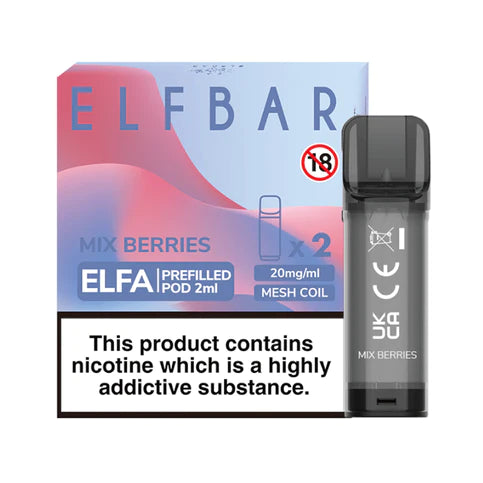 Mix Berries Elfa Prefillable Pods By Elf Bar