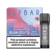 Mix Berries Elfa Prefillable Pods By Elf Bar