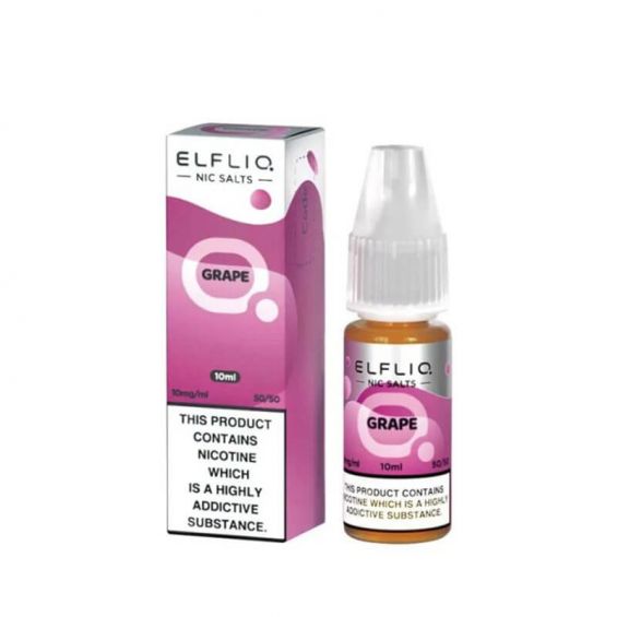 Grape Elf Bar Elfliq 10ml Nic Salt | 5 for £10