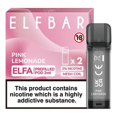 Pink Lemonade Elfa Prefillable Pods By Elf Bar