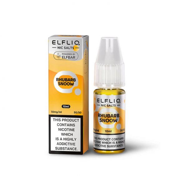 Rhubarb Snoow Elf Bar Elfliq 10ml Nic Salt | 5 for £10