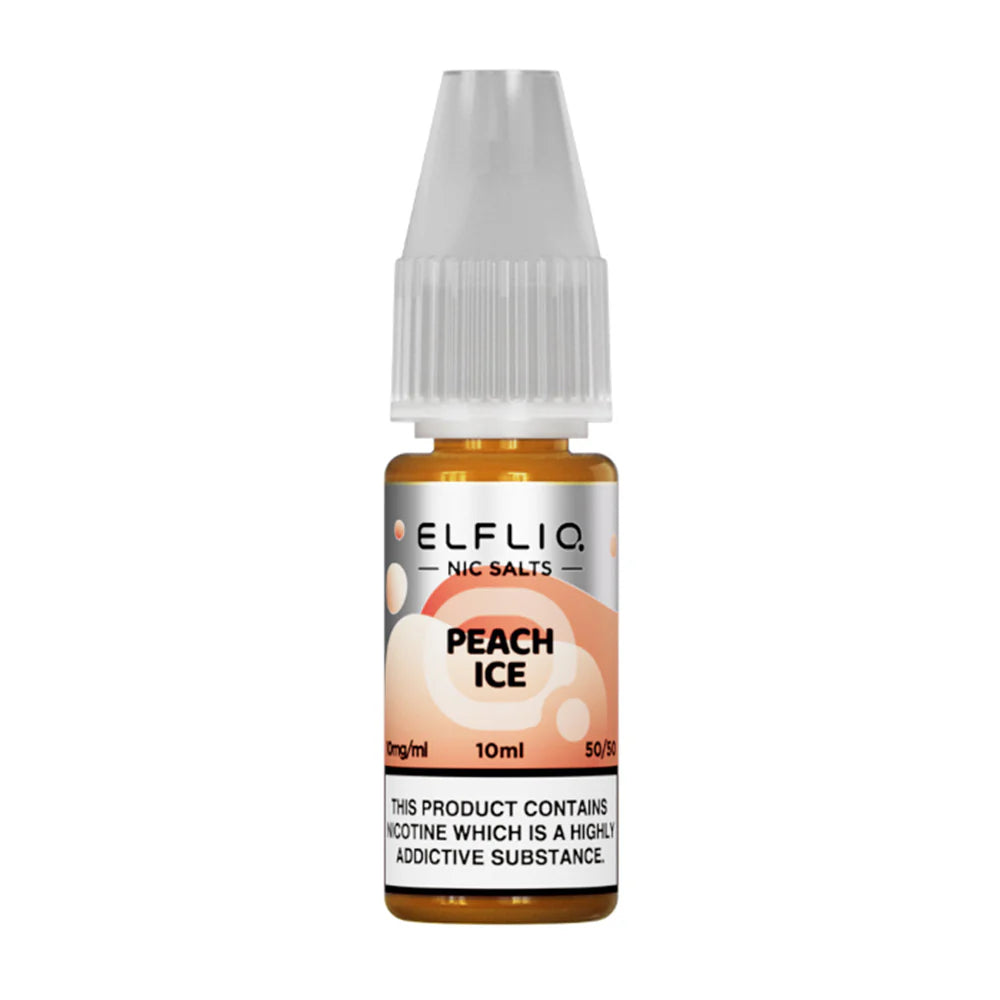 Peach Ice Elf Bar Elfliq 10ml Nic Salt | 5 for £10