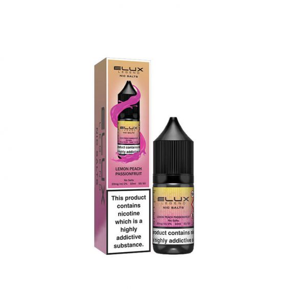 Lemon Peach Passionfruit Elux Legend 10ml Nic Salt | Retail & Wholesale