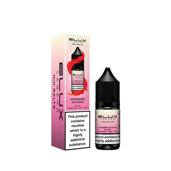 Strawberry Ice Cream Elux Legend 10ml Nic Salt | Retail & Wholesale