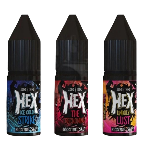 Pack Of 3 Hex 10ml Nic Salt Vape Juice