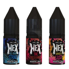 Pack Of 3 Hex 10ml Nic Salt Vape Juice