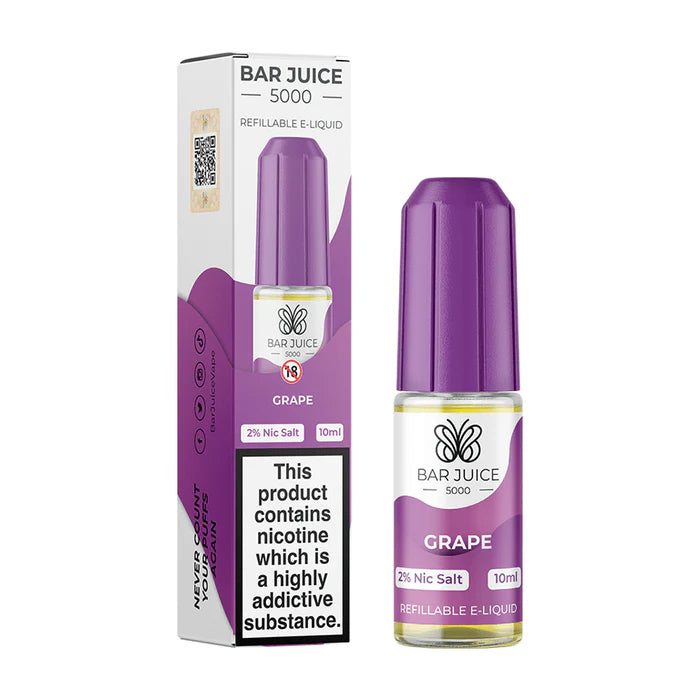 Grape Bar Juice 5000 Nic Salt E-Liquid | 4 for £10