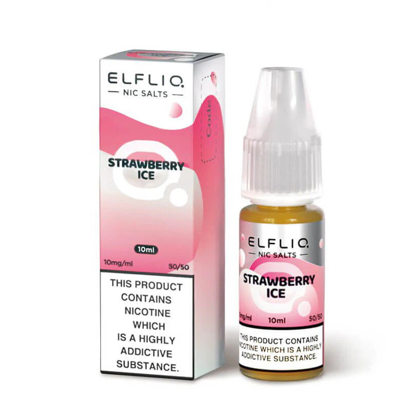 Strawberry Ice Elf Bar Elfliq 10ml Nic Salt | 5 for £10