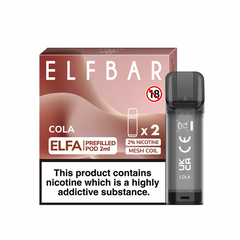 Cola Elfa Prefillable Pods By Elf Bar